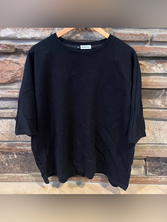 Kidoriman Other - Kidoriman Oba Oversized Black Crewneck Tee Shirt